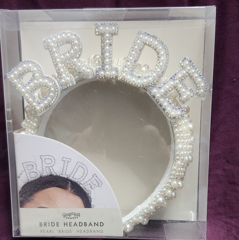 Pearl Bride Headband - White